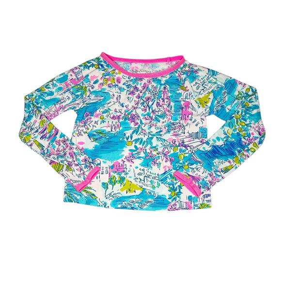 Lilly Pulitzer UPF 50+ Cora Rashguard Size 6 - Picture 1 of 5